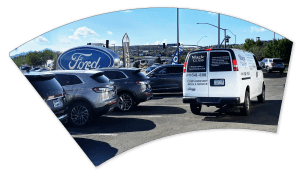 magic glass van at Ford Dealership